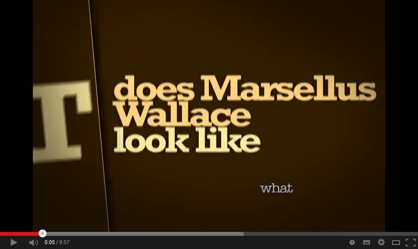 Pulp Fiction Kinetic Typography